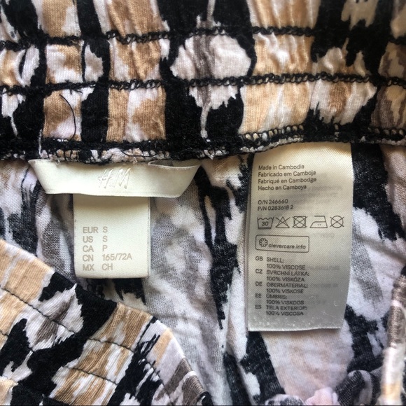 H&M Comfy Aztec Stripes Print Harem Pants Size Small - Picture 9 of 11